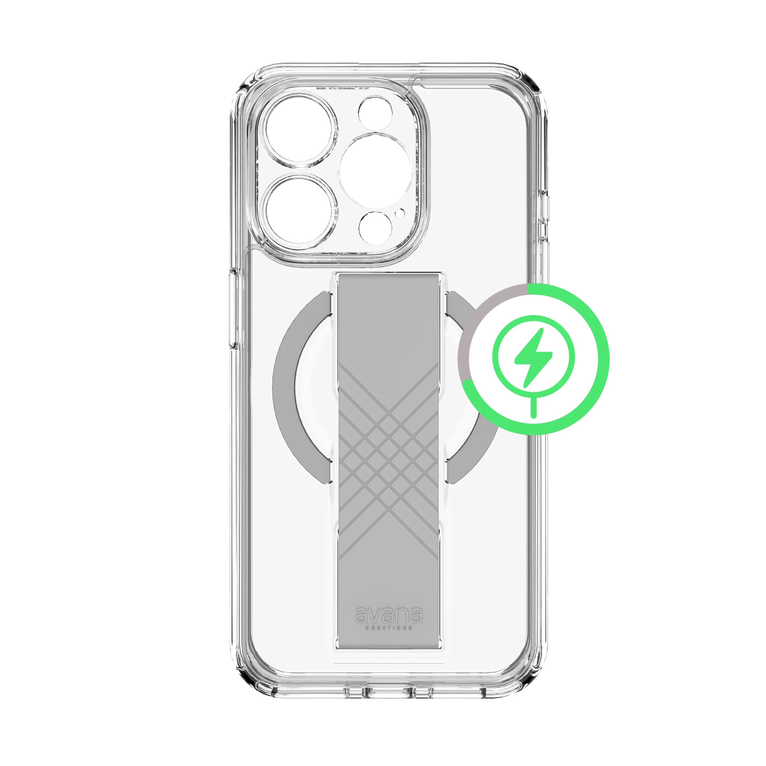 Itskins Avana Grip-It iPhone 15 Pro Max Magsafe Cover - Clear - Tashqila Itskins Avana Grip-It iPhone 15 Pro Max Magsafe Cover - Clear - Tashqila